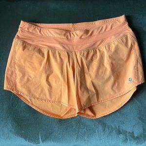 Oiselle Roga Running Shorts - Neon Orange